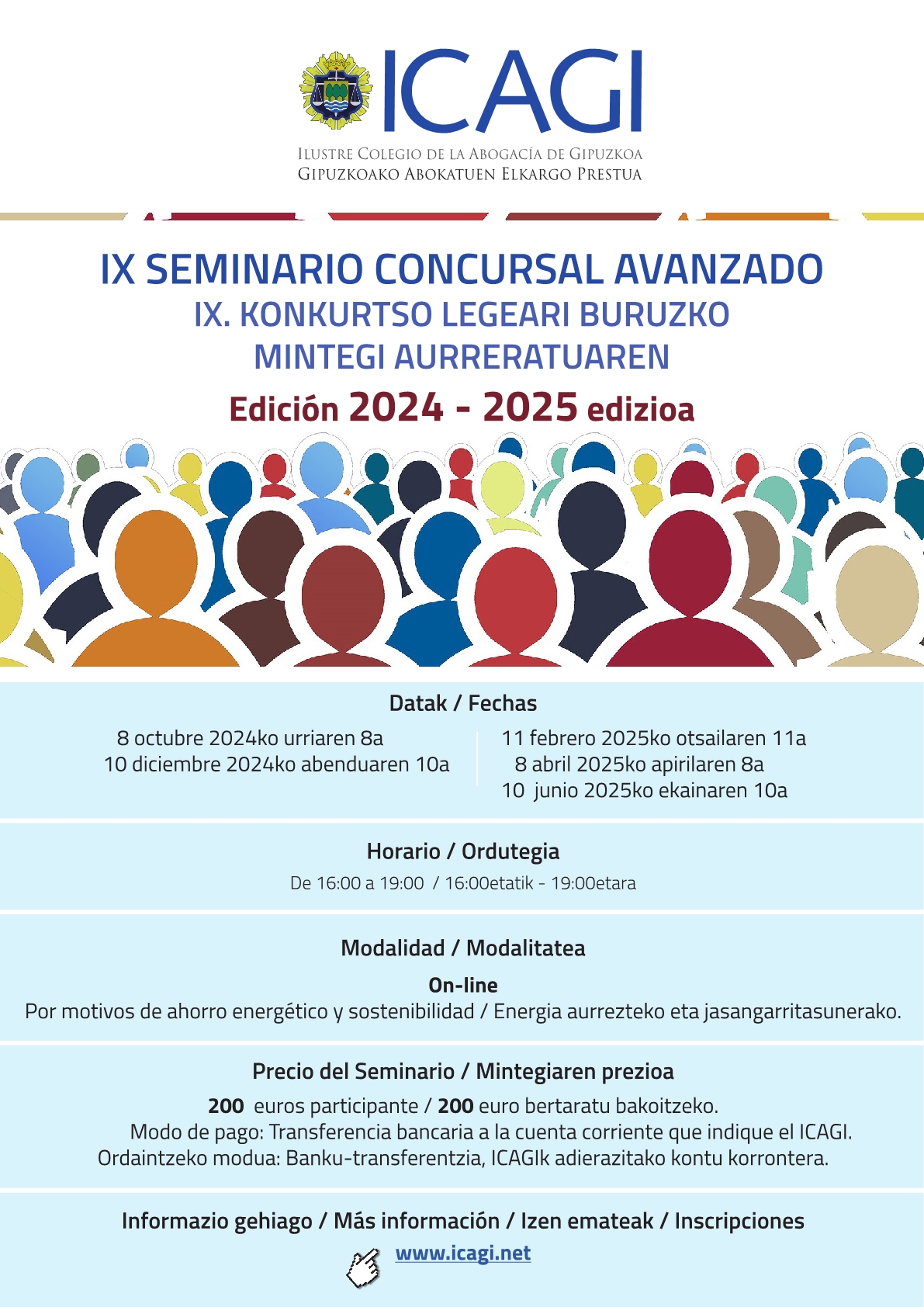 IX Seminario Concursal Avanzado. Edición 2024-2025